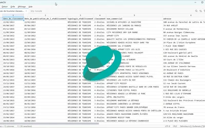 Interface de SmoothCSV avec un fichier CSV ouvert